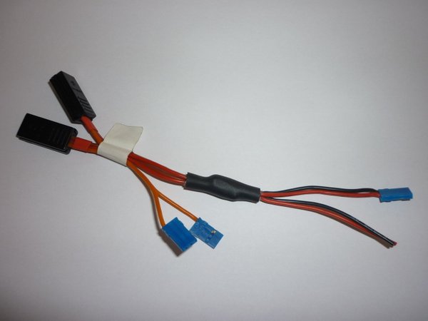 Direktstromversorgung DSV + Y-Kabel 2x Lenkservos / bis zu 2x Gasservo + Transponder Anschluß
