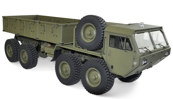 U.S. Militär Scale Truck 8x8 1:12 mit Ladefläche military grün RTR