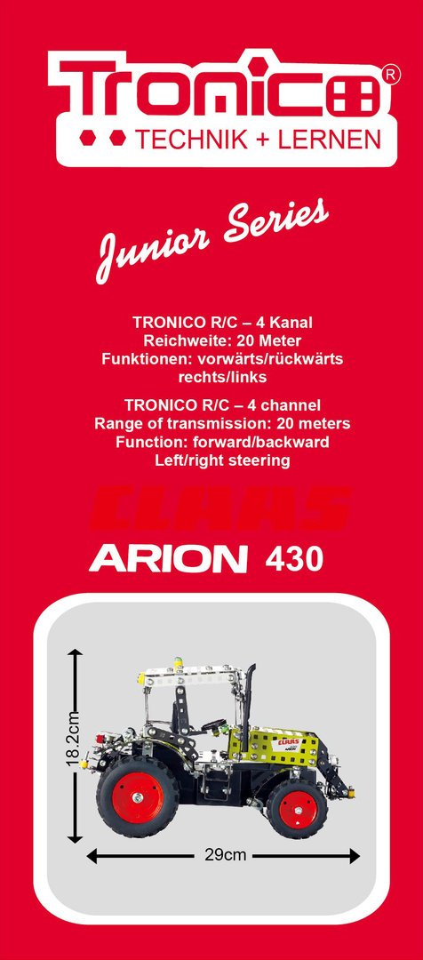 Ferngesteuerter RC Traktor Claas Arion 430 Alter 10+